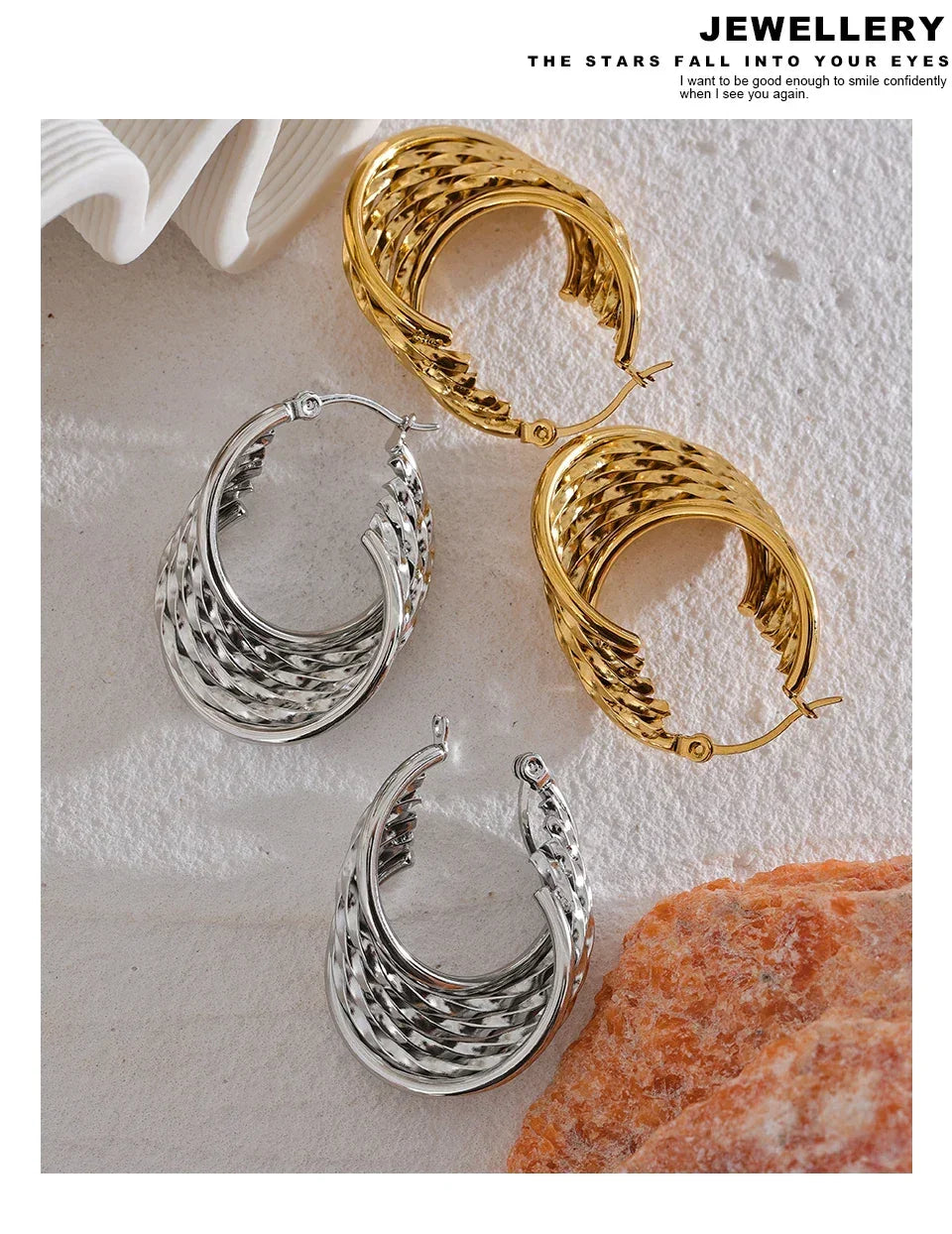 Vogue Twist Hoops - TM & Co. Jewels