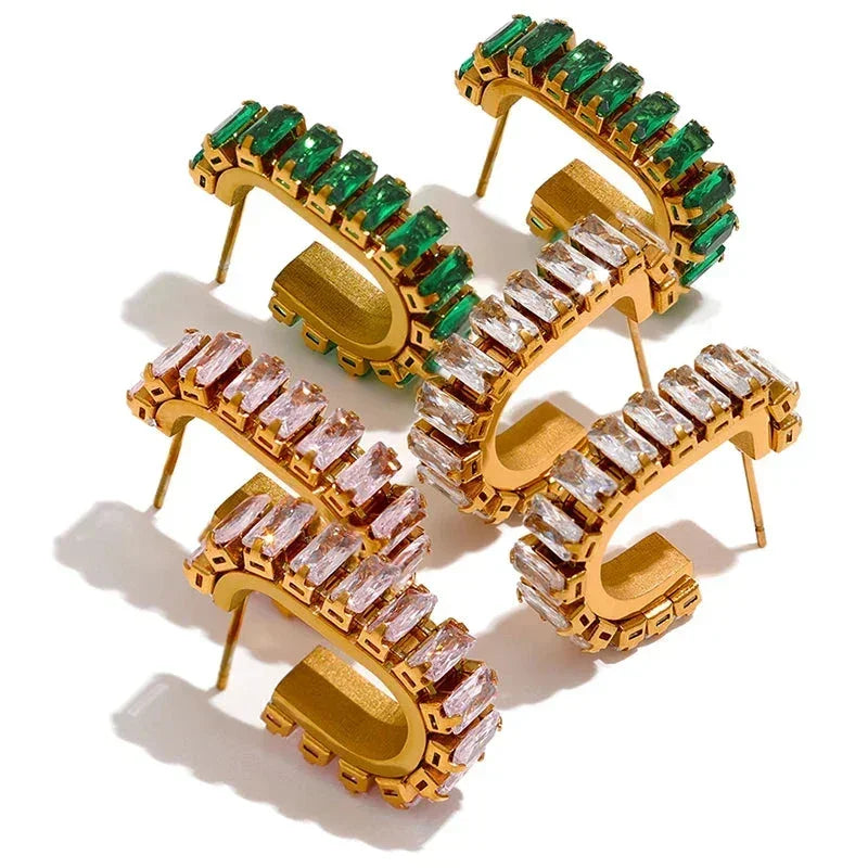 Cubic Elegance Geometric Drops - TM & Co. Jewels