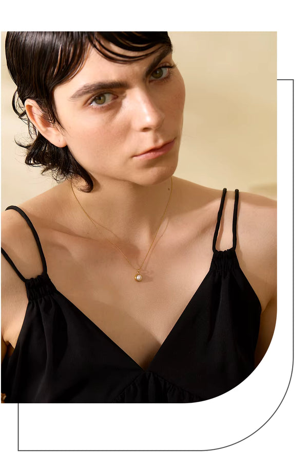 Minimalist Pearl Drop - TM & CO. JEWELS 