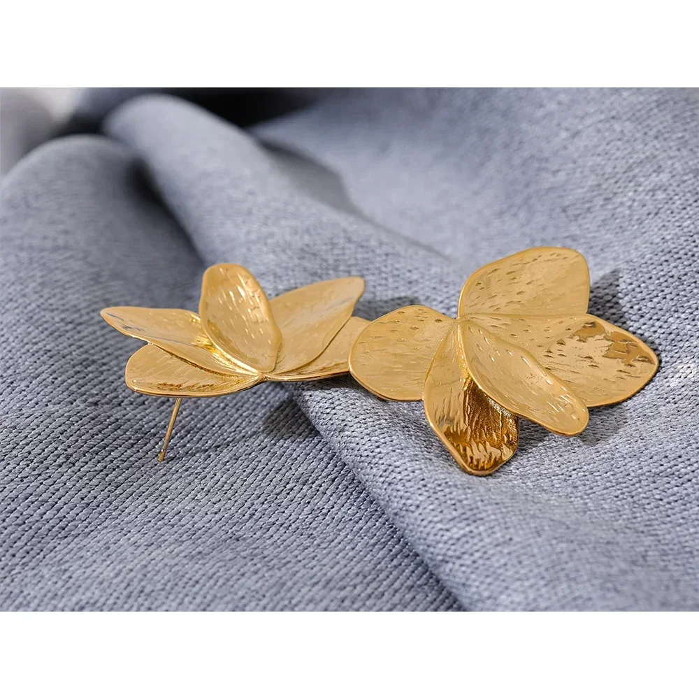 Floral Radiance Big Stud Earrings - TM & Co. Jewels