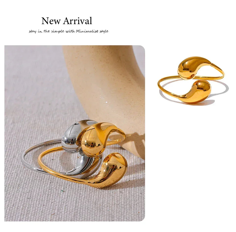 Luxe Drop Adjustable Bangle - TM & Co. Jewels