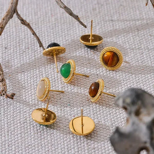 Harmony Stone Studs - TM & Co. Jewels