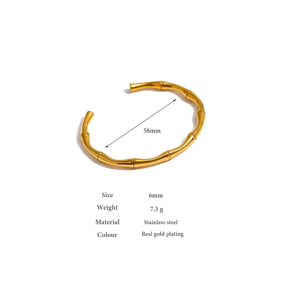 Bamboo Bliss Bangle - TM & Co. Jewels
