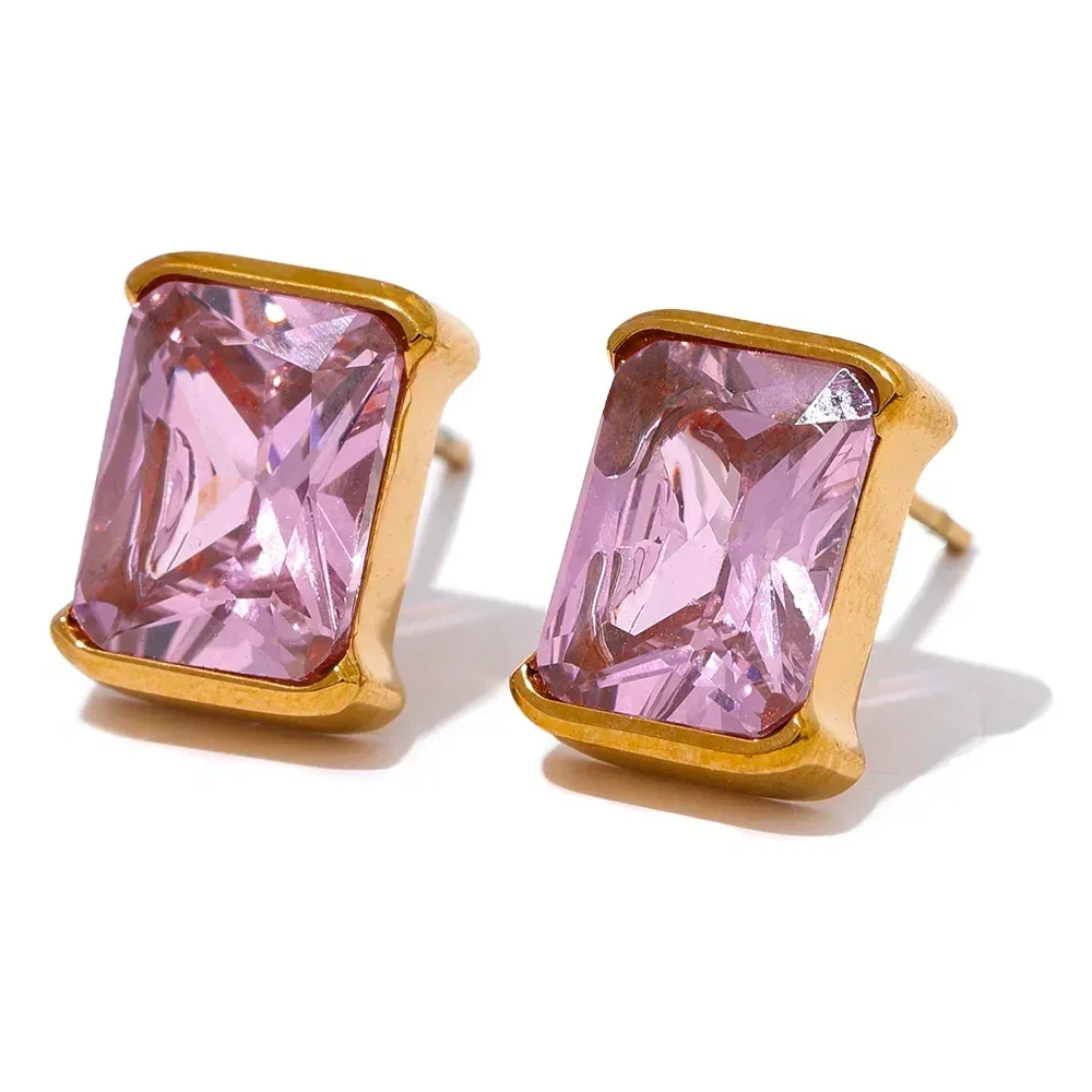 Brilliance Square Studs - TM & Co. Jewels