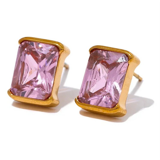 Brilliance Square Studs - TM & Co. Jewels