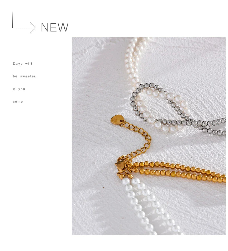 Aura Knot Pearl Choker