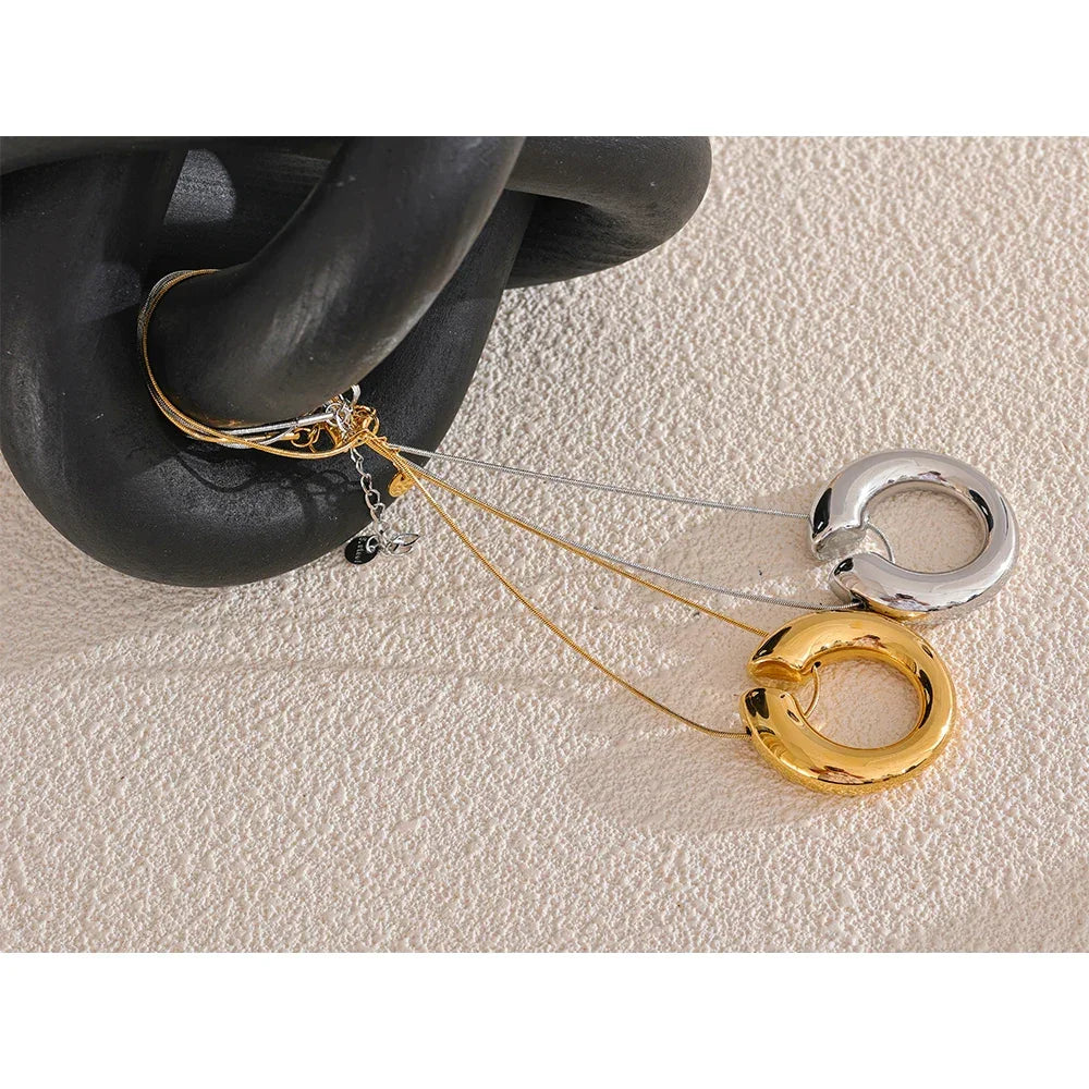 Golden Arc Necklace - TM & Co. Jewels