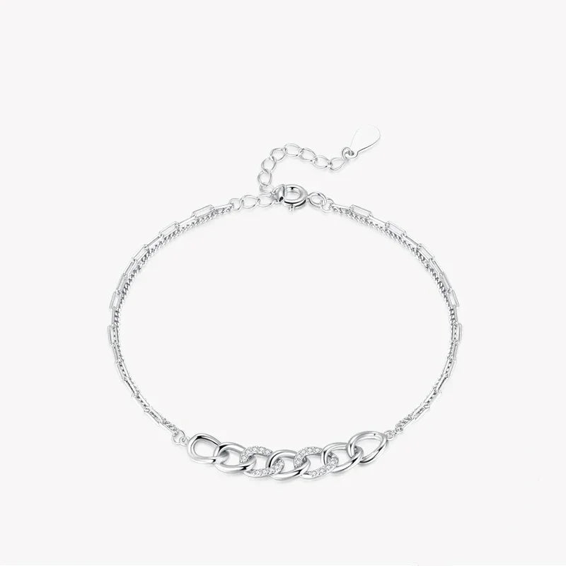 Opulent Sterling Silver Charm Bracelet - TM & Co. Jewels