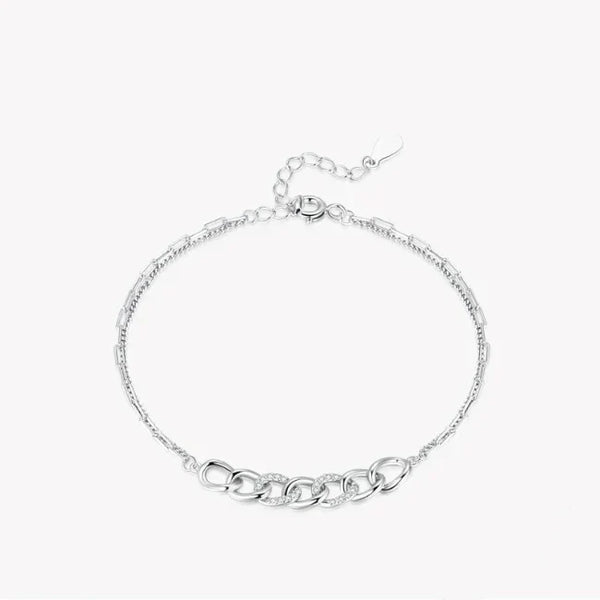 Opulent Sterling Silver Charm Bracelet - TM & Co. Jewels