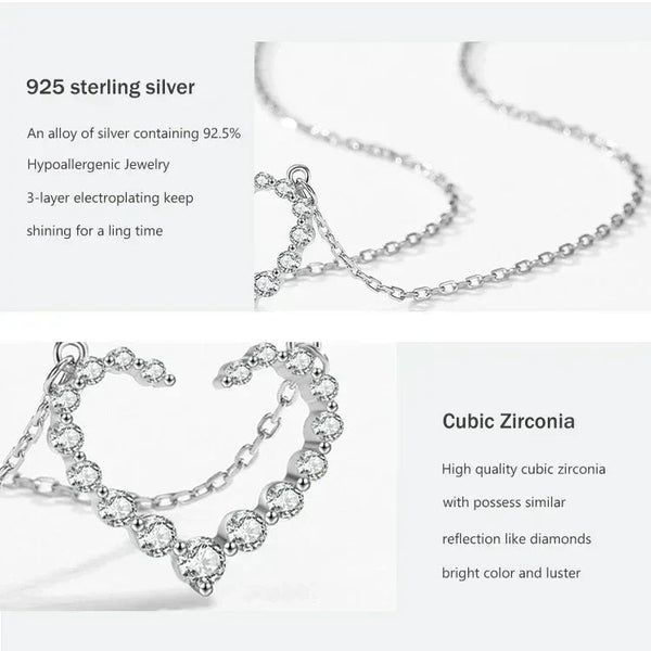 Crystal Heartbeat Necklace - TM & Co. Jewels