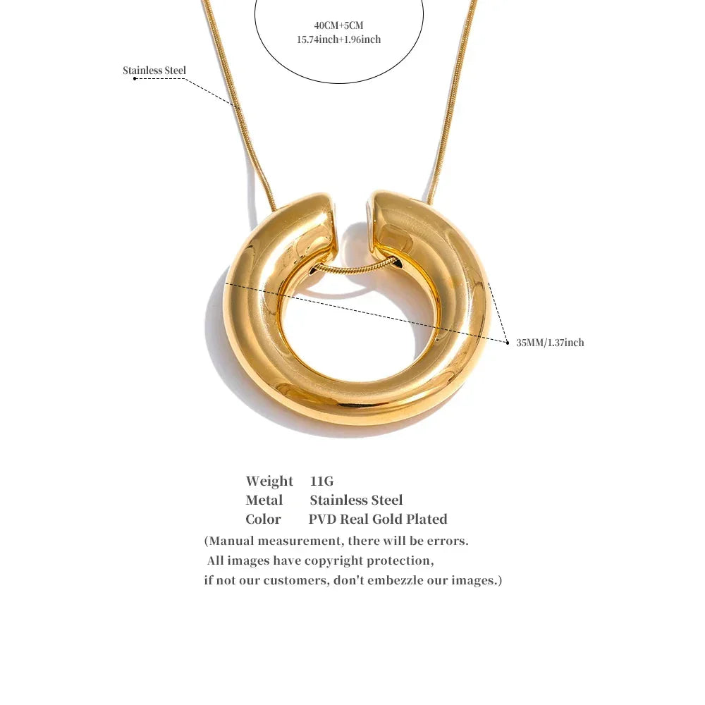 Golden Arc Necklace - TM & Co. Jewels