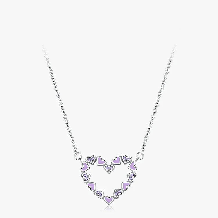 Purple Desire Heart Necklace - TM & Co. Jewels