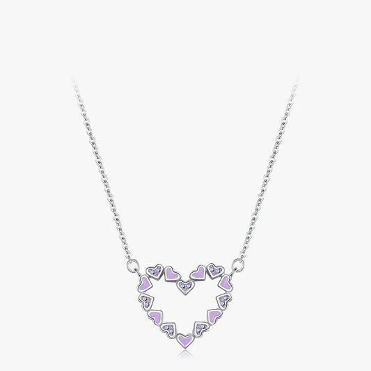 Purple Desire Heart Necklace - TM & Co. Jewels