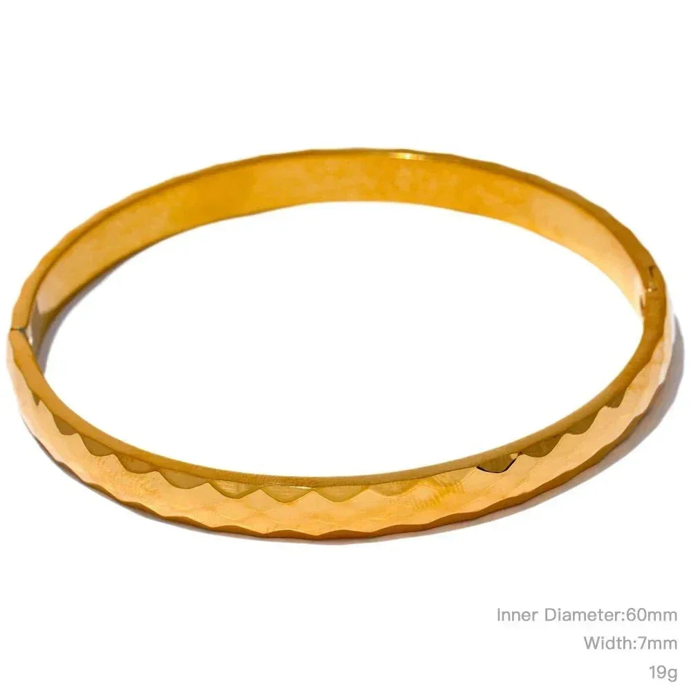 Infinite Glow Gold & Silver Bangle - TM & Co. Jewels