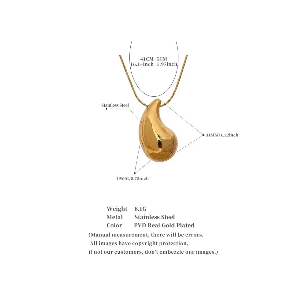 Torrential Chic Stainless Pendant - TM & Co. Jewels