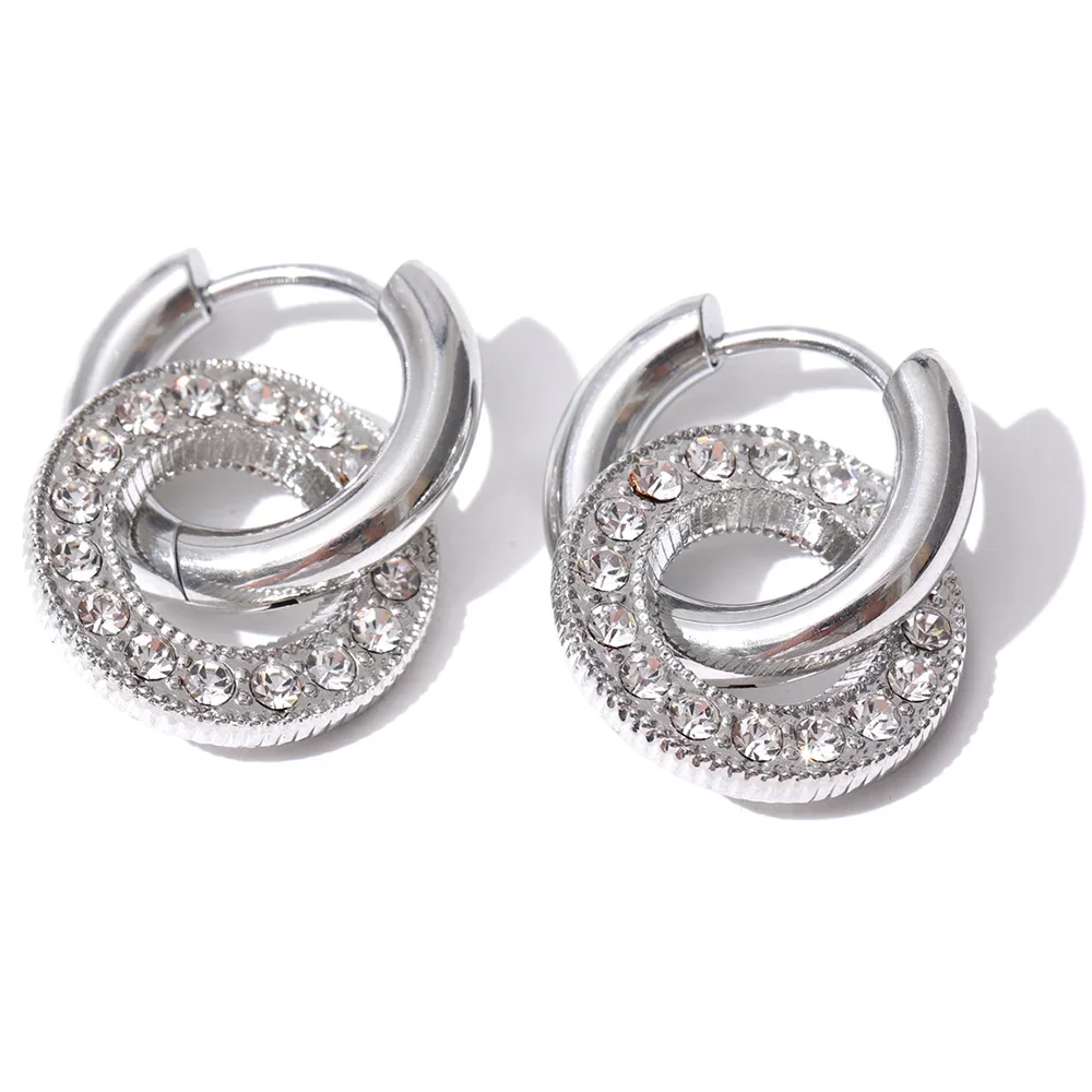 Luminous Drop Hoop Studs - TM & Co. Jewels