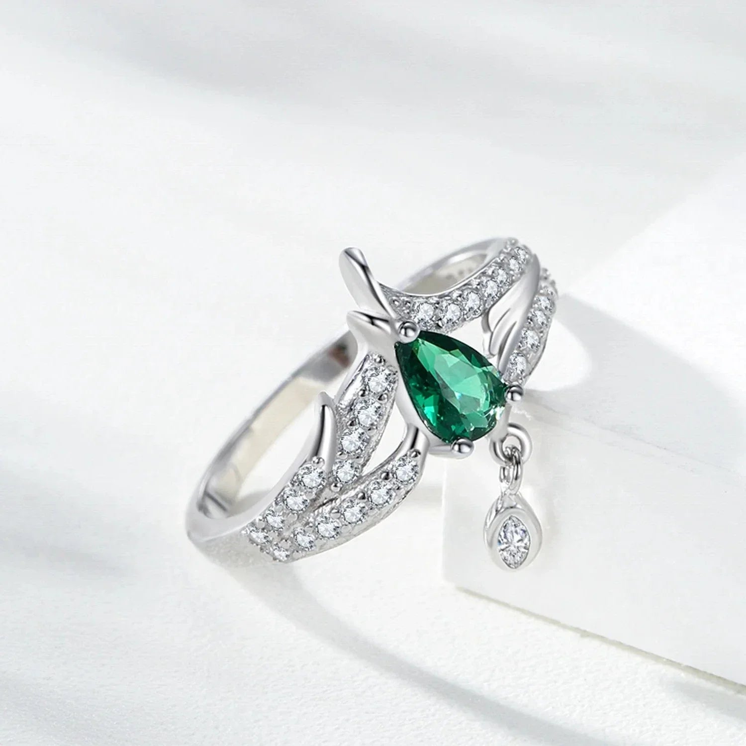 Verdant Tide Pendant Ring - TM & Co. Jewels