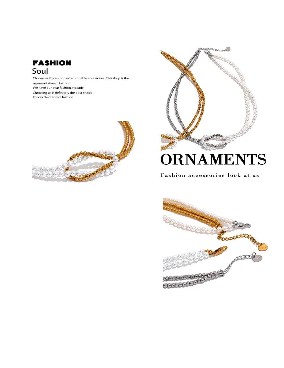 Aura Knot Pearl Choker