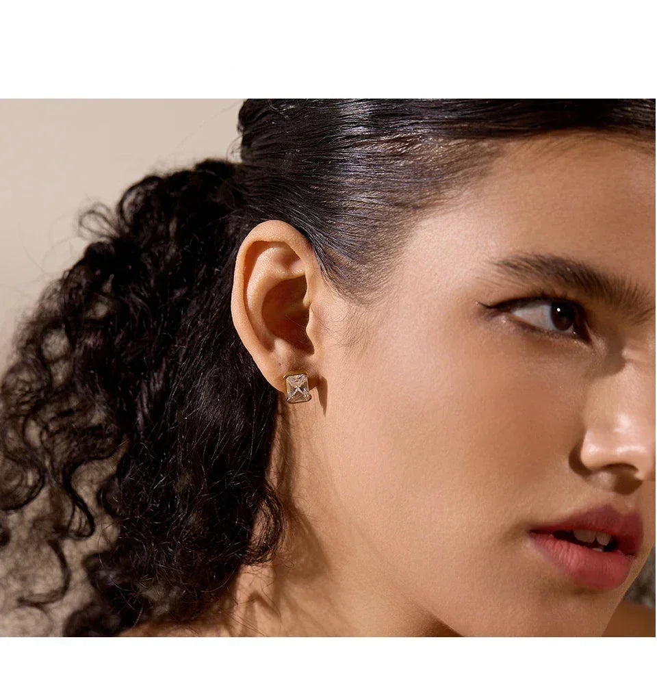 Brilliance Square Studs - TM & Co. Jewels