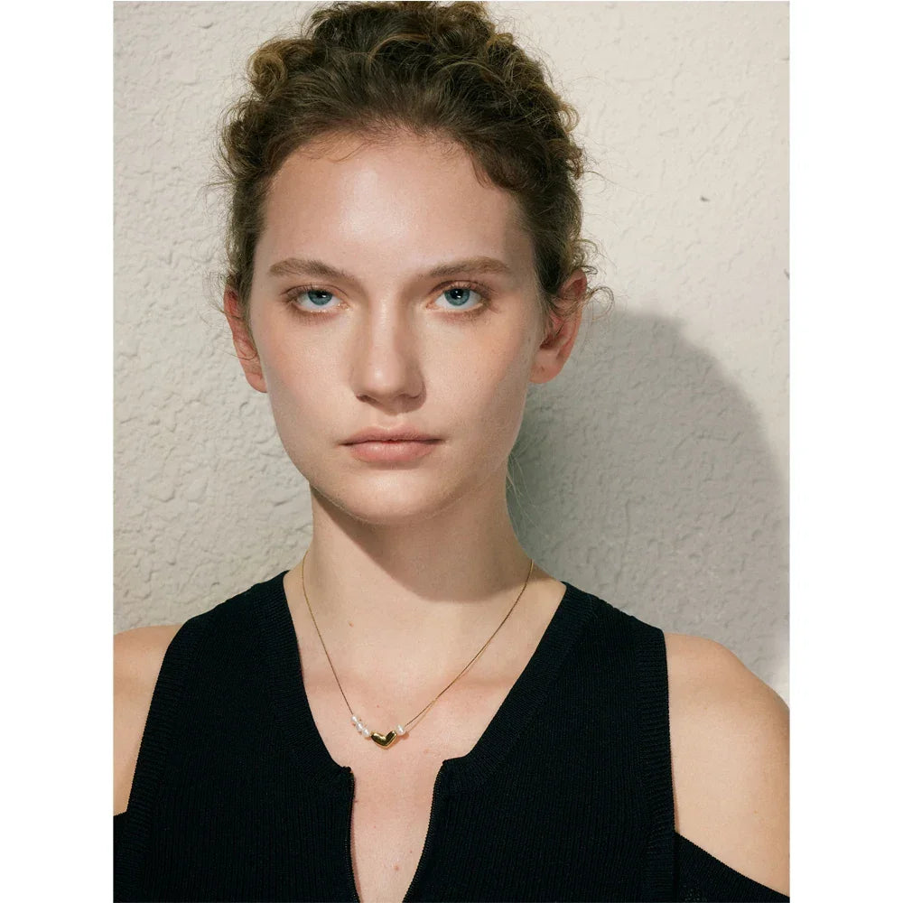 Adore Pearl Heart Pendant