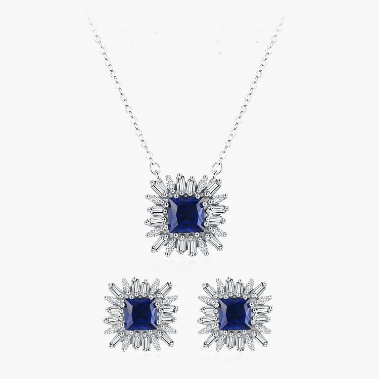 Royal Azure Zircon Set - TM & Co. Jewels