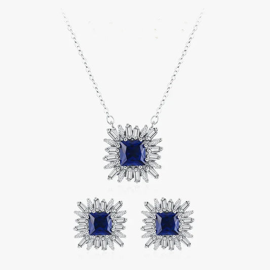 Royal Azure Zircon Set - TM & Co. Jewels