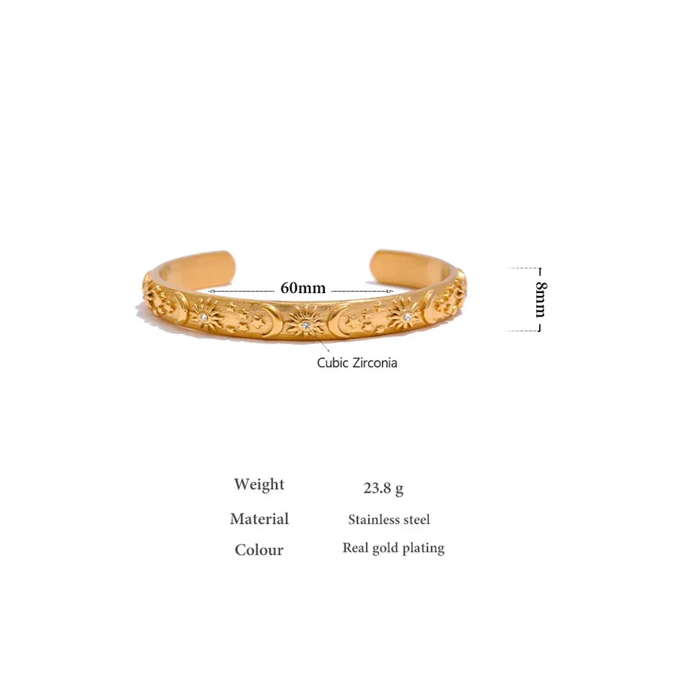 Stellar Radiance Open Bangle - TM & Co. Jewels