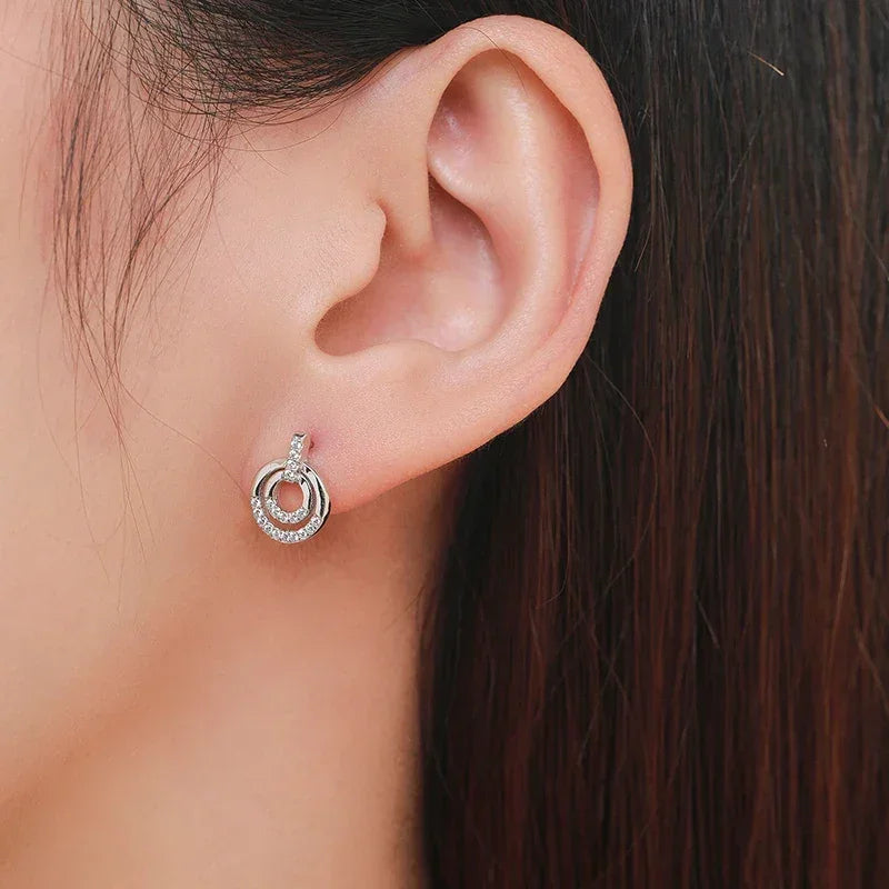 Eternal Sparkle Round Earrings - TM & Co. Jewels
