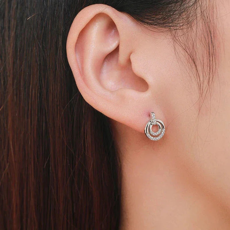 Eternal Sparkle Round Earrings - TM & Co. Jewels