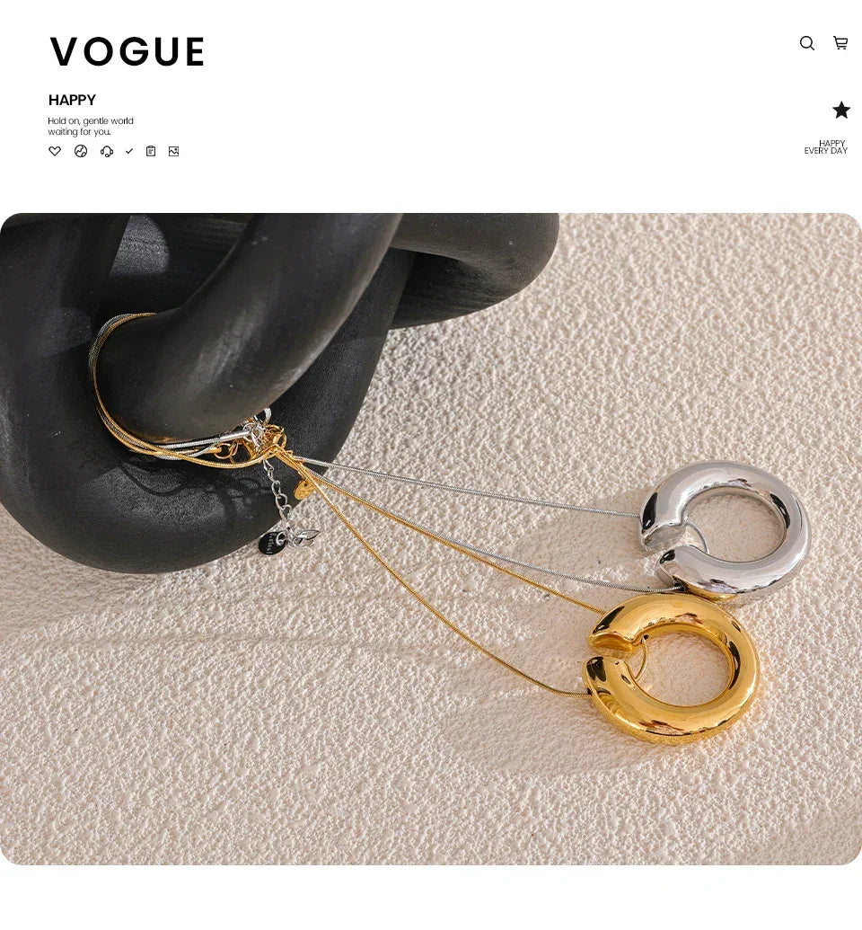 Golden Arc Necklace - TM & Co. Jewels