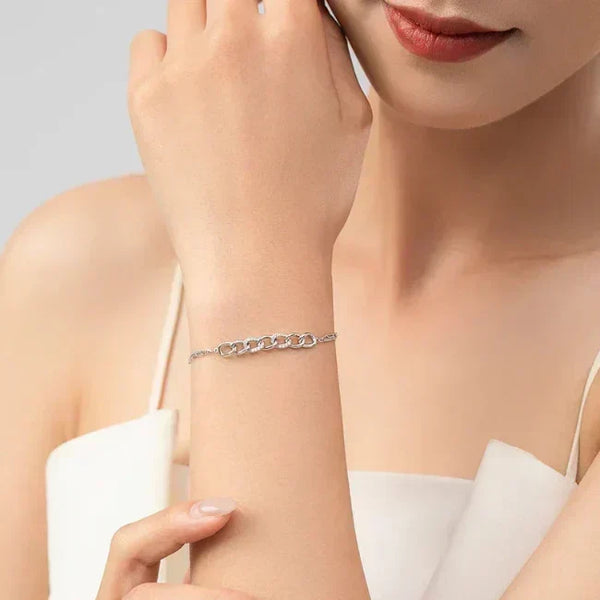 Opulent Sterling Silver Charm Bracelet - TM & Co. Jewels