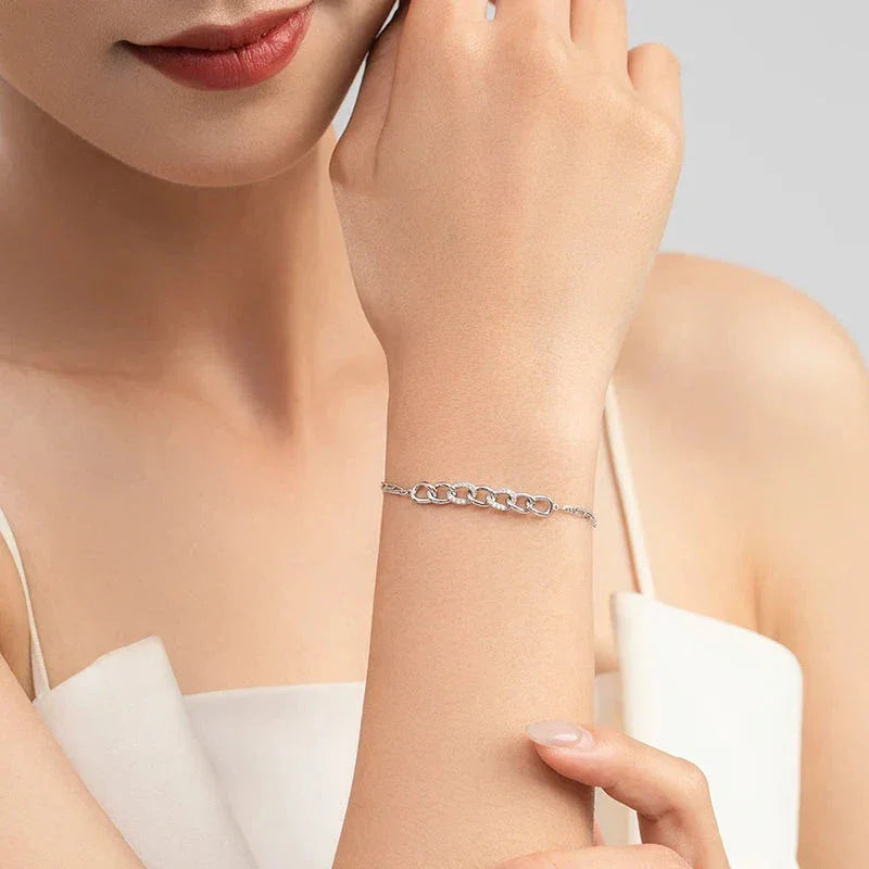 Opulent Sterling Silver Charm Bracelet - TM & Co. Jewels