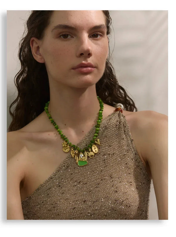 Seafoam & Petals Necklace - TM & CO. JEWELS 