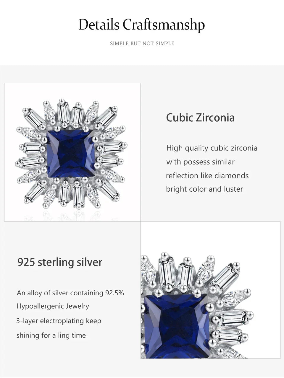 Royal Azure Zircon Set - TM & Co. Jewels