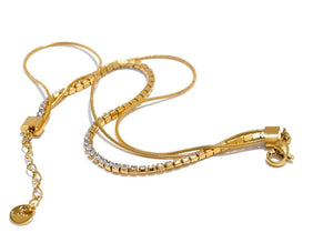 Gold Layered Zirconia Bracelet