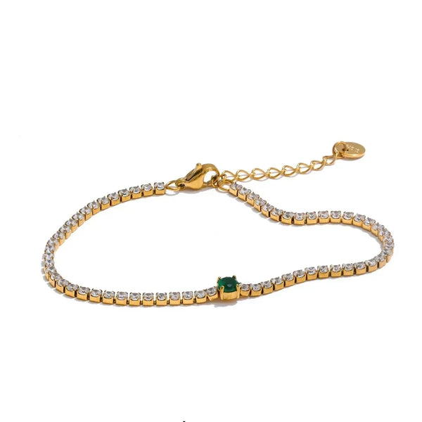 Gold Radiant Tennis Bracelet