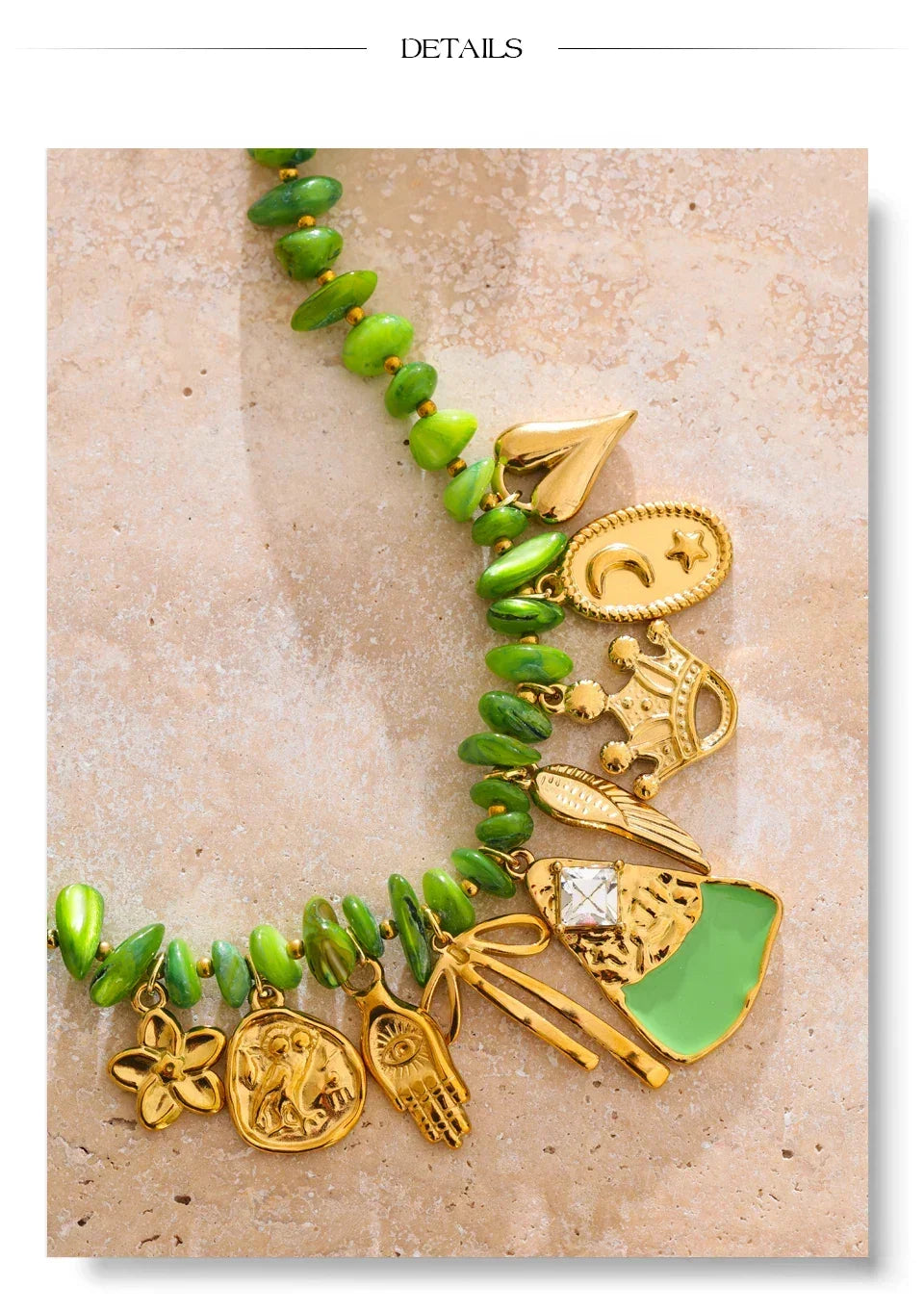 Seafoam & Petals Necklace - TM & CO. JEWELS 