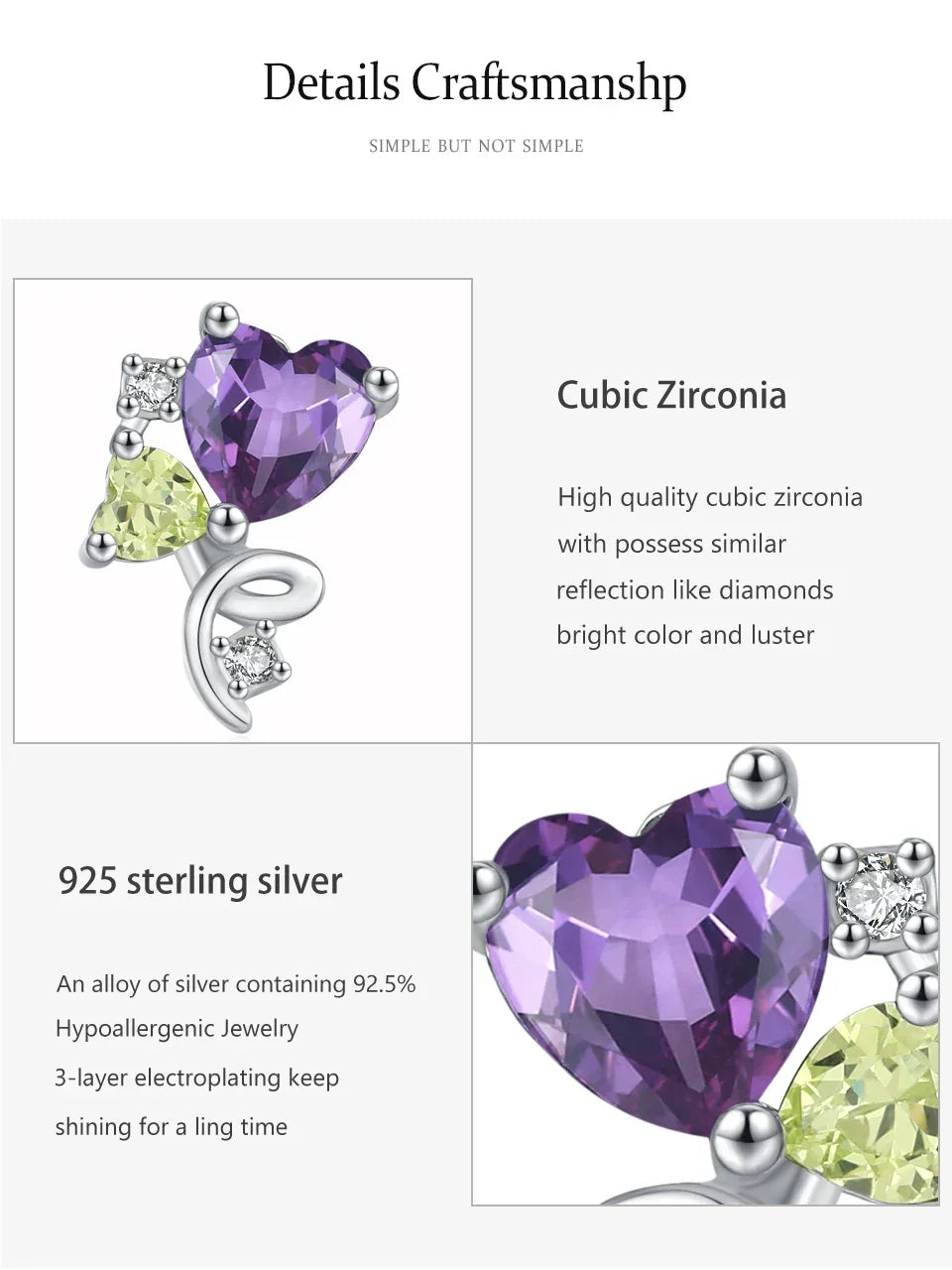 Emma’s Heart Glow Earrings - TM & Co. Jewels