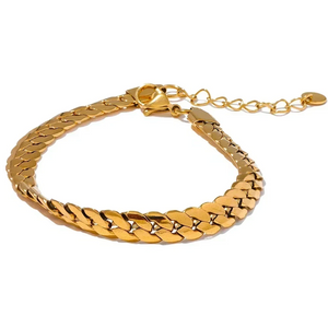 Gold Snake Chain Bracelet