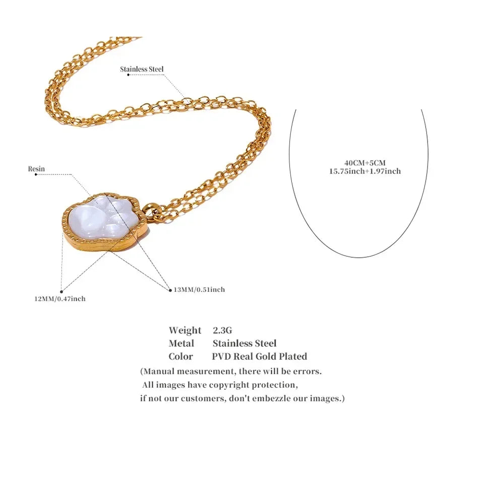 Aqua Breeze Shell Stylish Necklace - TM & Co. Jewels