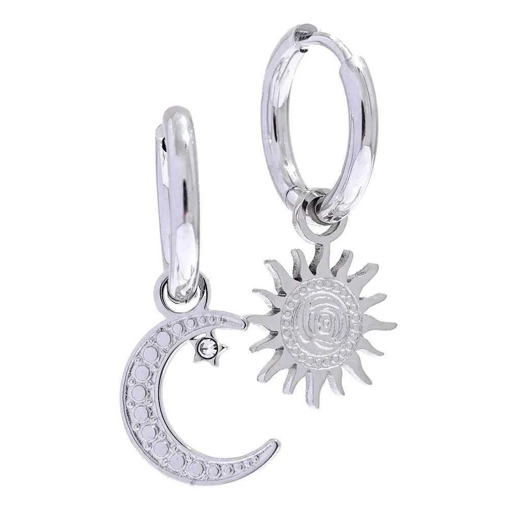 Lunar Charm Drop Earrings - TM & Co. Jewels