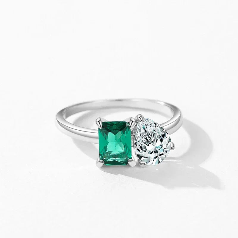 Emerald Tide Drop Ring - TM & Co. Jewels