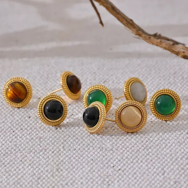 Harmony Stone Studs - TM & Co. Jewels