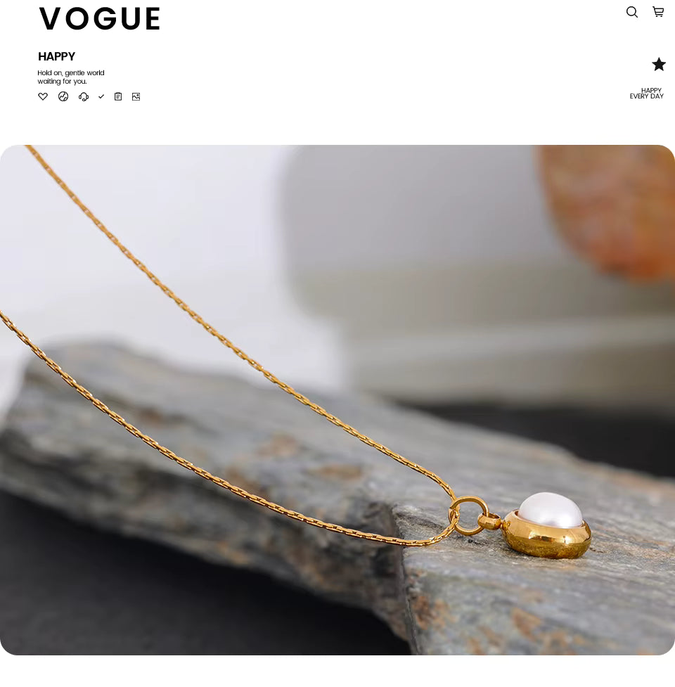 Minimalist Pearl Drop