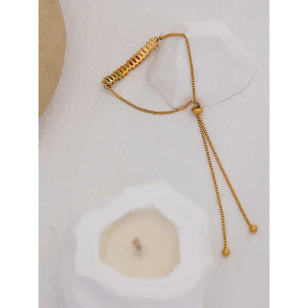 Rainbow Ripple Zirconia Bracelet - TM & Co. Jewels