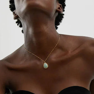 Gemstone Serenity Necklace - TM & CO. JEWELS 