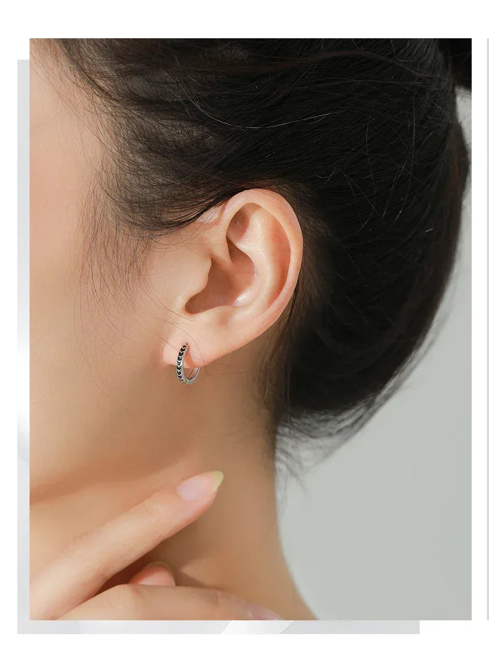 Edgy Enamel Silver Set - TM & Co. Jewels