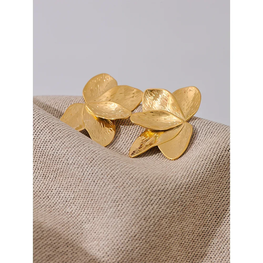 Floral Radiance Big Stud Earrings - TM & Co. Jewels