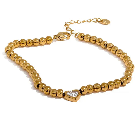 Golden Touch Handmade Zircon Bracelet - TM & Co. Jewels