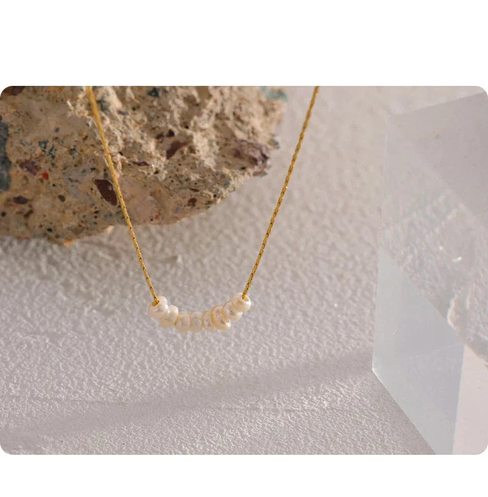 Chic Loom Natural Pearl Collar - TM & Co. Jewels